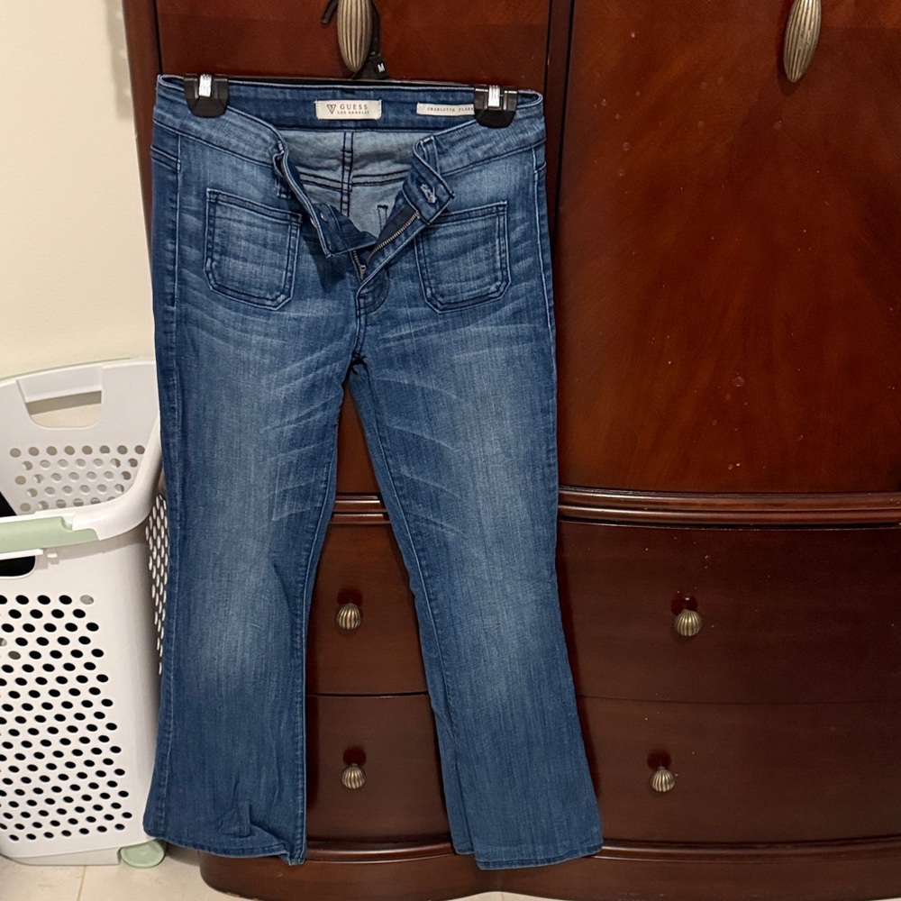 Guess Women's Flare Blue Jeans